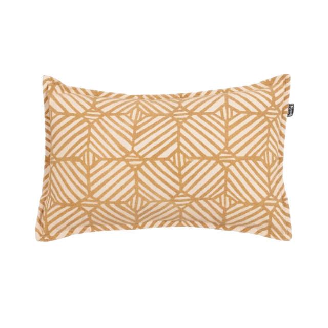 Coussin LILYA coloris beige 35 x 55 cm
