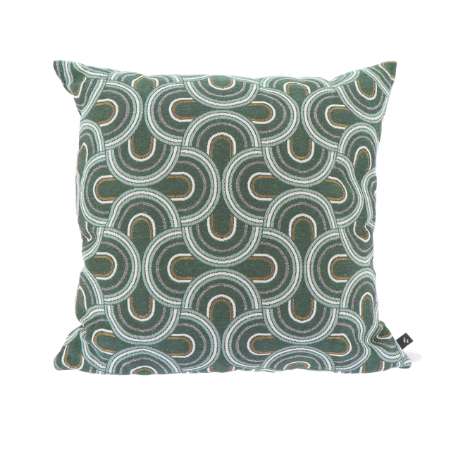 4MURS Coussin LIMOGES coloris vert sapin 45 x 45 cm