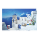 4MURS Toile peinte Santorini Bleu / blanc