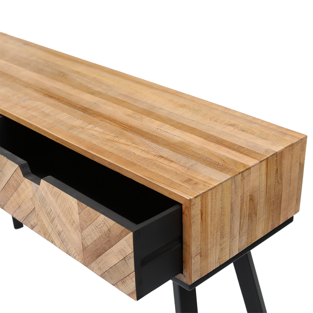 4MURS Console FARROW coloris Teck naturel