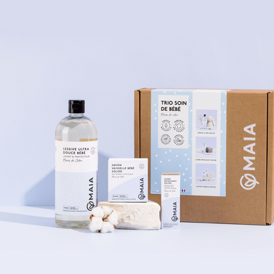 MAIA Coffret Trio maison pour bébé Bleu clair 1250G