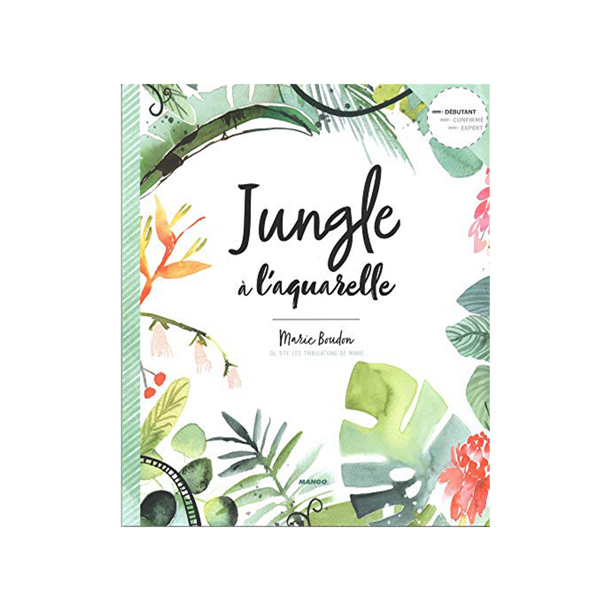 Livre arts Jungle a l'aquarelle Vert