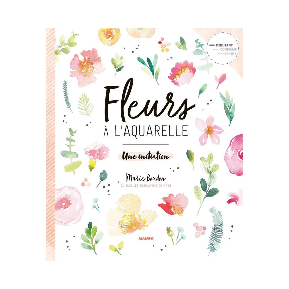 Livre arts Fleurs a l'aquarelle une initiation Blanc