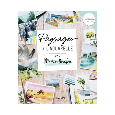 Livre arts Paysage a l'aquarelle Multicolore