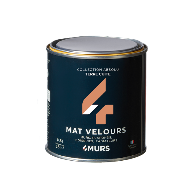 Absolu Peinture Peinture terre cuite Mat 0,5 L