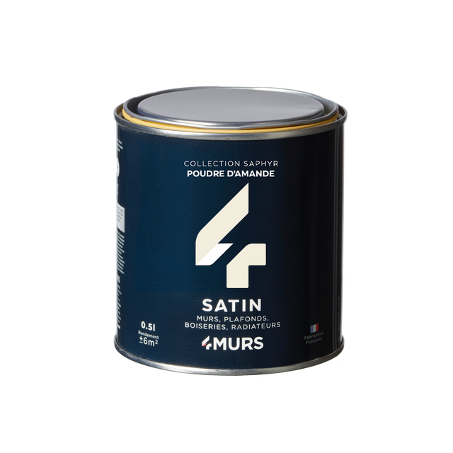 Saphyr Peinture Peinture poudre d'amande Satiné 0,5 L