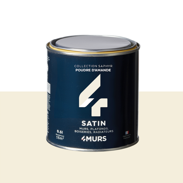 Saphyr Peinture Peinture poudre d'amande Satiné 0,5 L