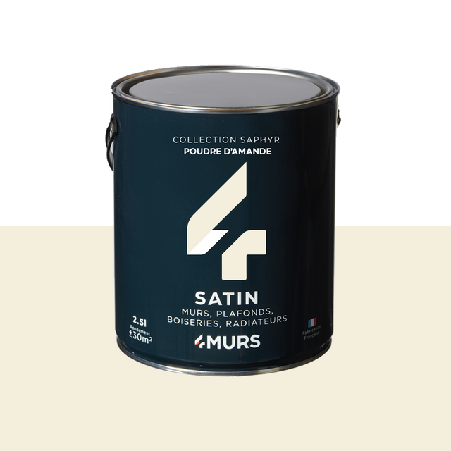 Saphyr Peinture Peinture poudre d'amande Satiné 2,5 L