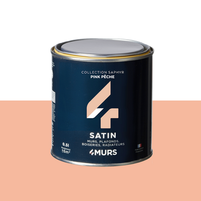 SAPHYR Peinture Saphyr Pink pêche Satiné 0,5L