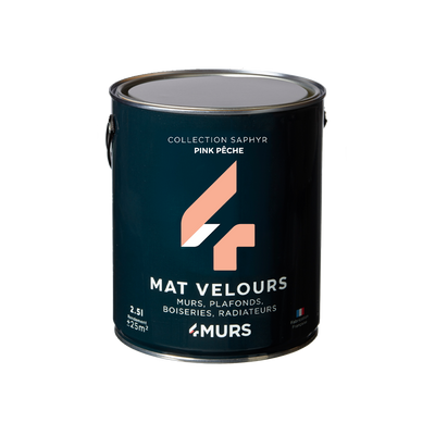 SAPHYR Peinture Saphyr Pink pêche Satiné 2,5L