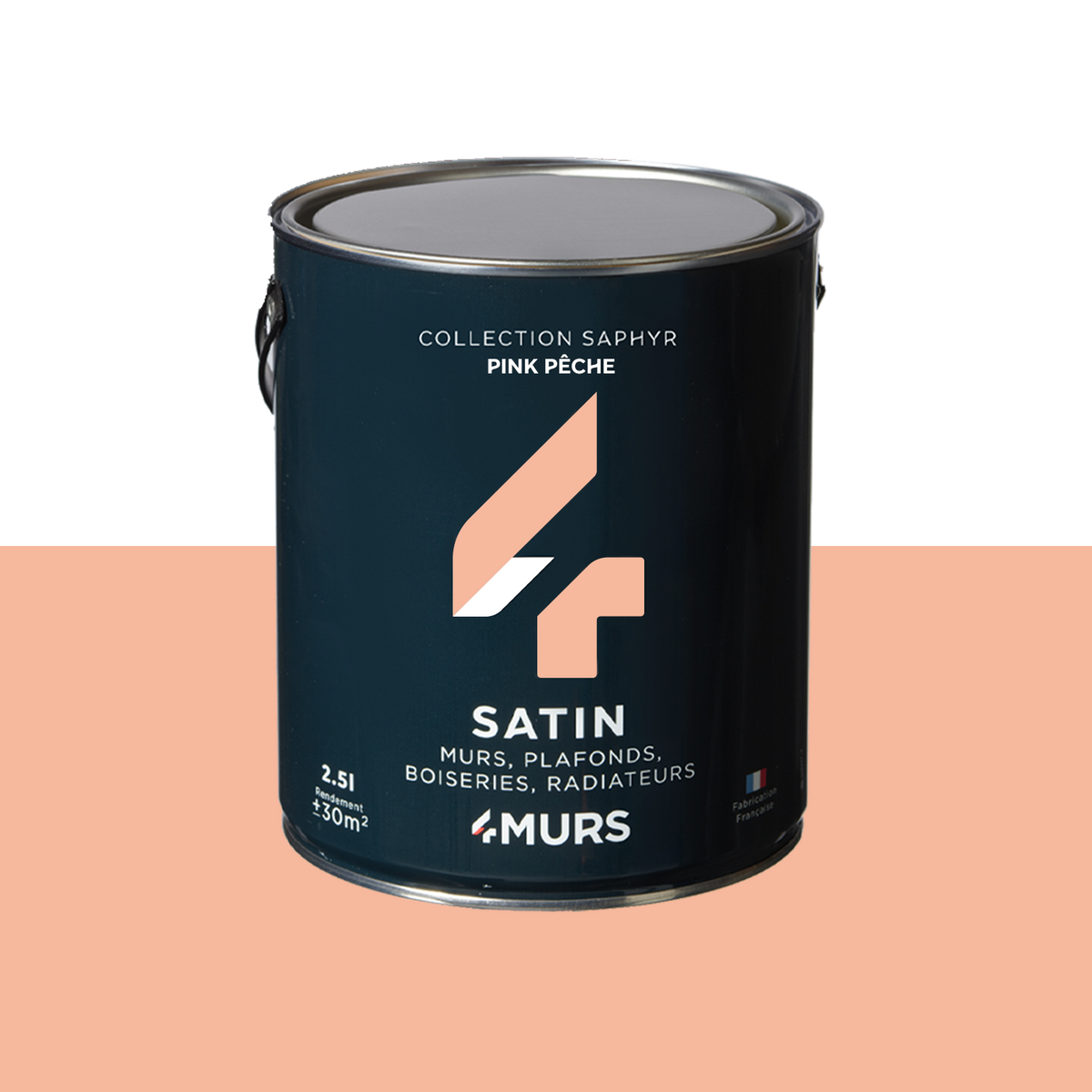 SAPHYR Peinture Saphyr Pink pêche Satiné 2,5L