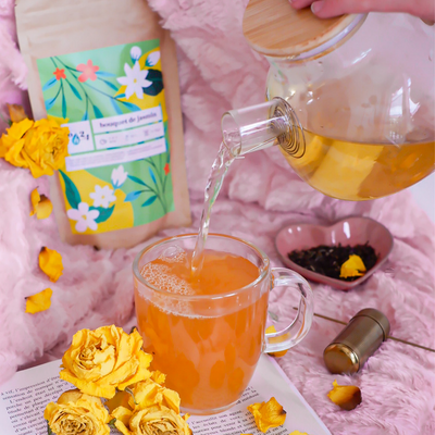 16H24 Thé vert en vrac Bouquet de jasmin 50G