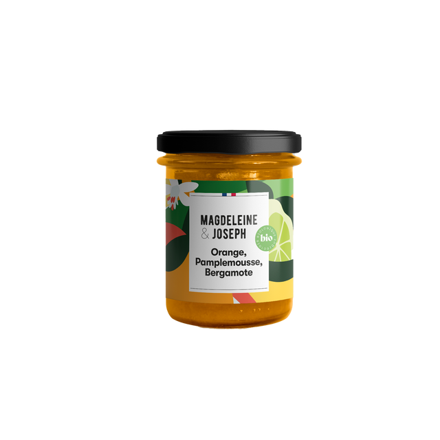 Magdeleine et Joseph Confiture ORANGE, PAMPLEMOUSSE,BERGAMOTE