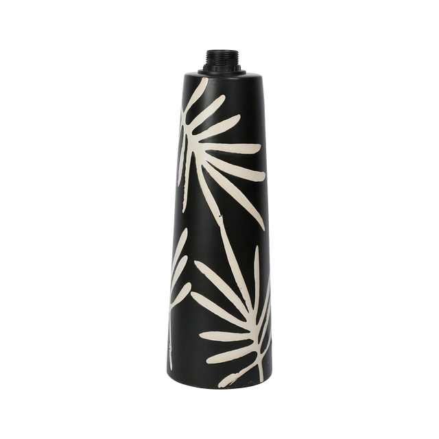 Lampe à poser ARTY FOLK coloris noir et blanc 40 x 13 cm