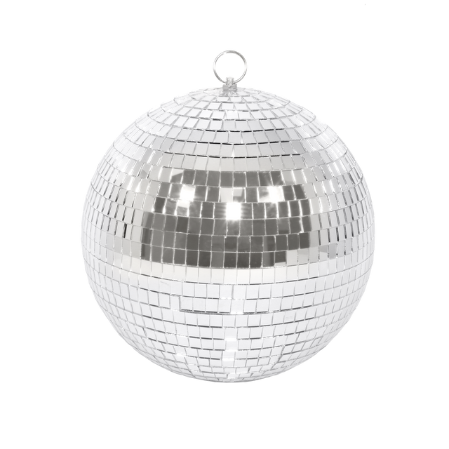 Décoration à suspendre BOULE A FACETTE coloris argent
