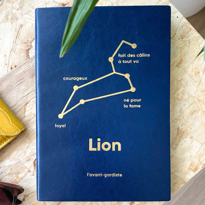 L'AVANT GARDISTE Carnet Astro lion Bleu