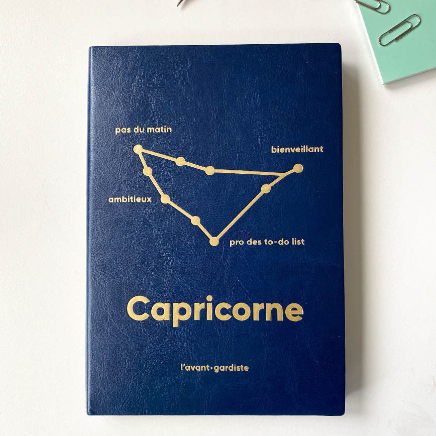 L'AVANT GARDISTE Carnet Astro capricorne Bleu