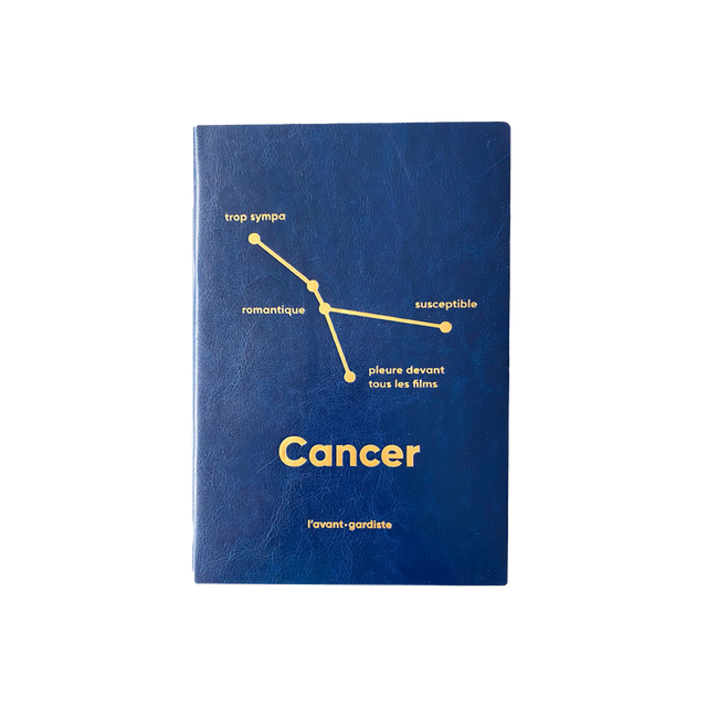 L'AVANT GARDISTE Carnet ASTRO CANCER coloris bleu