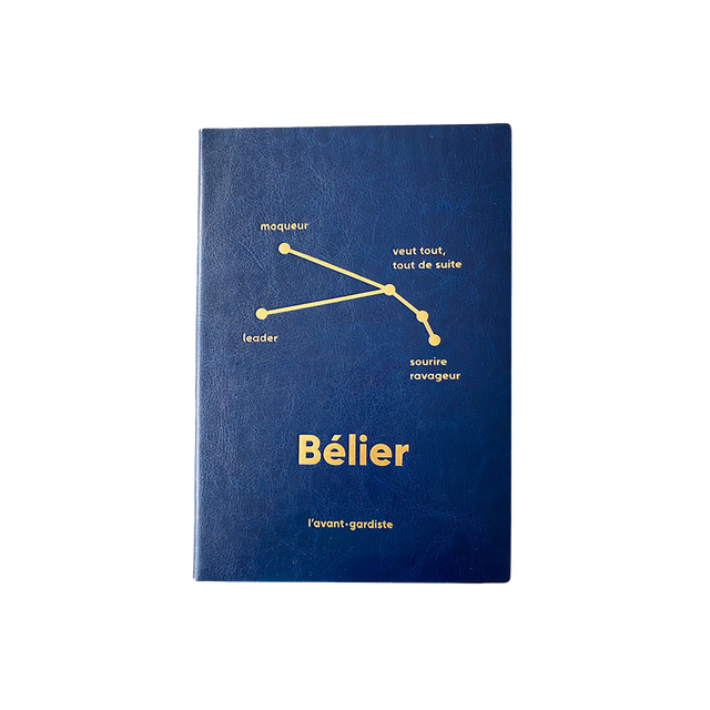 L'AVANT GARDISTE Carnet ASTRO BELIER coloris bleu