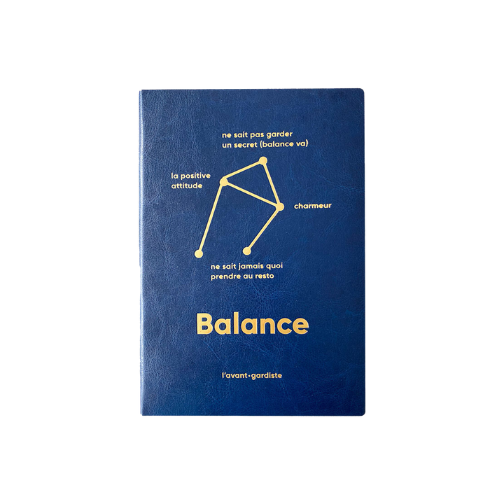 L'AVANT GARDISTE Carnet Astro balance Bleu