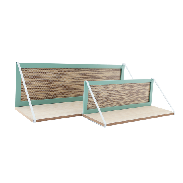 Etagère en bois NOMA coloris vert d'eau