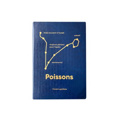 L'AVANT GARDISTE Carnet Astro poisson Bleu