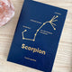 L'AVANT GARDISTE Carnet Astro scorpion Bleu