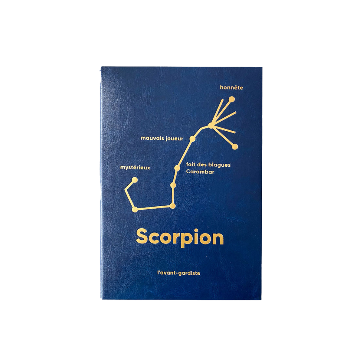 L'AVANT GARDISTE Carnet Astro scorpion Bleu