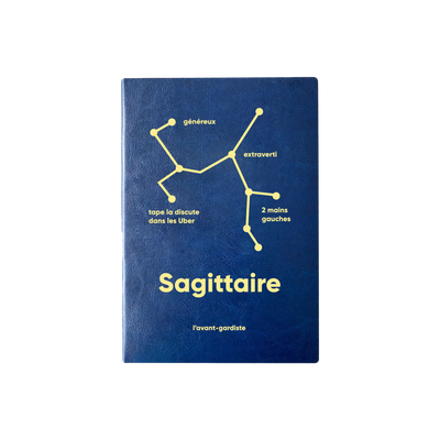 L'AVANT GARDISTE Carnet Astro sagittaire Bleu