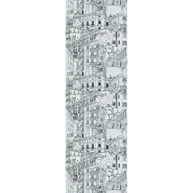 Papier peint intissé MONTMARTRE coloris noir et blanc