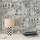 Papier peint intissé Montmartre Noir et blanc