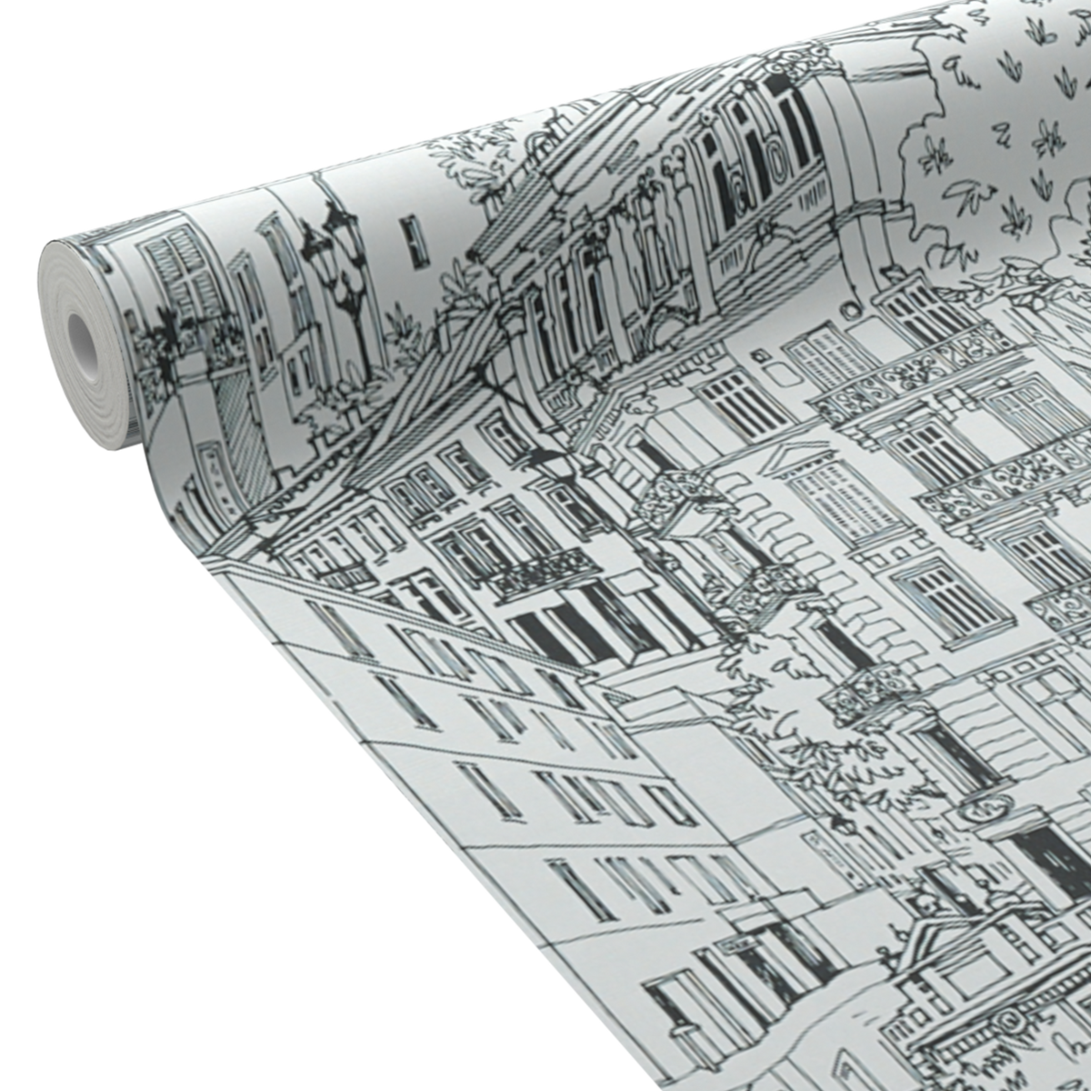 Papier peint intissé Montmartre Noir et blanc