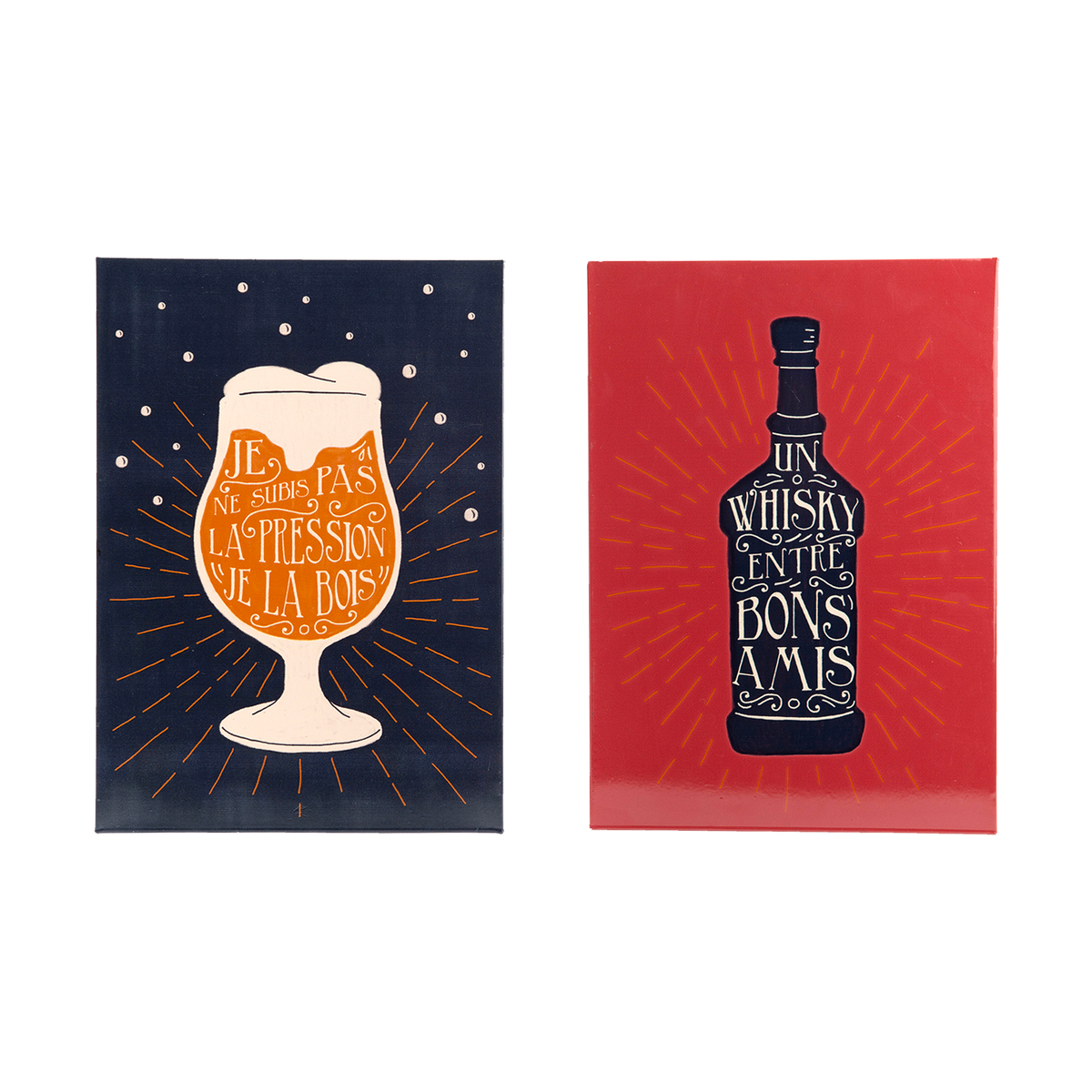 AMADEUS CADES Déco murale métal Apero Bleu