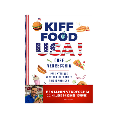 LAROUSSE PRATIQUE Livre cuisine Kiff food 2 : usa Blanc