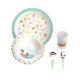 AMADEUS CADES Set repas Marcel Blanc, vert