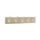 Patère Louise Bois / blanc