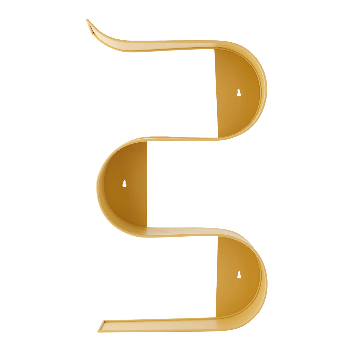 Etagère murale métallique Elly Moutarde