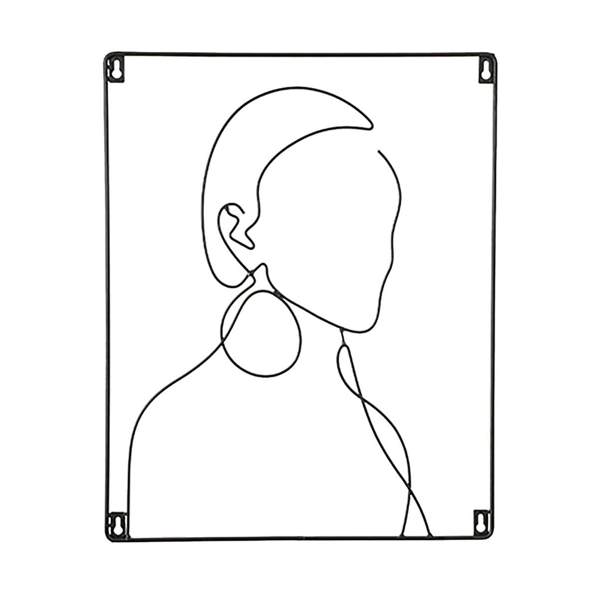 4MURS Déco murale métal Luz Noir