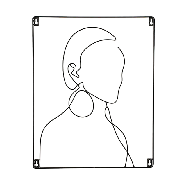 4MURS Déco murale métal LUZ coloris noir