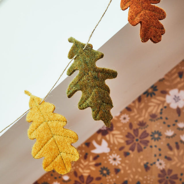 Guirlande GUIRLANDE FEUILLES Marron / verre / jaune / orange