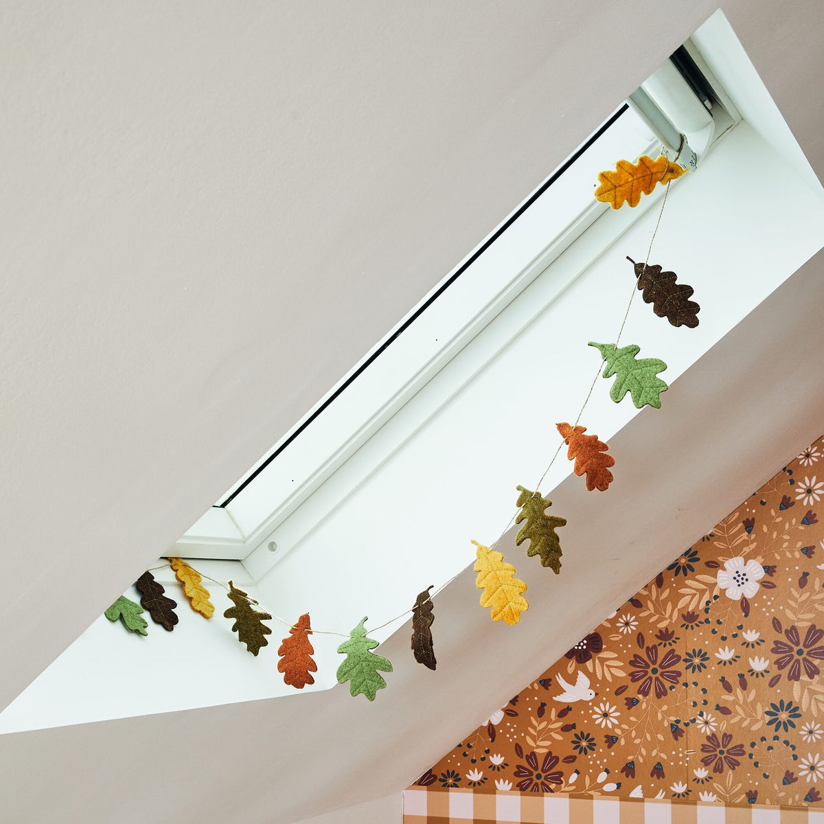 Guirlande Guirlande feuilles Marron / verre / jaune / orange