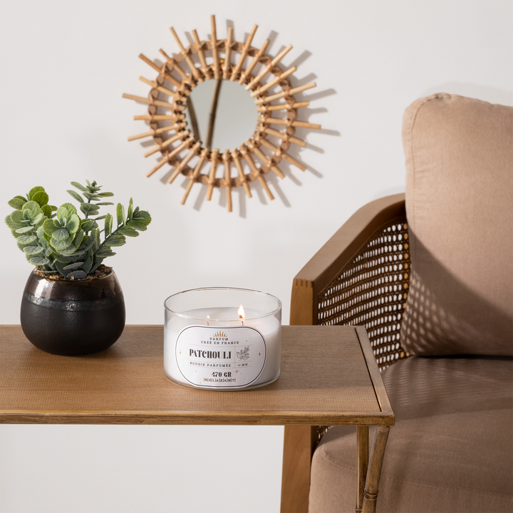 Bougie parfumée Sélini Blanc Patchouli 230G