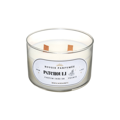 Bougie parfumée Sélini Blanc Patchouli 230G
