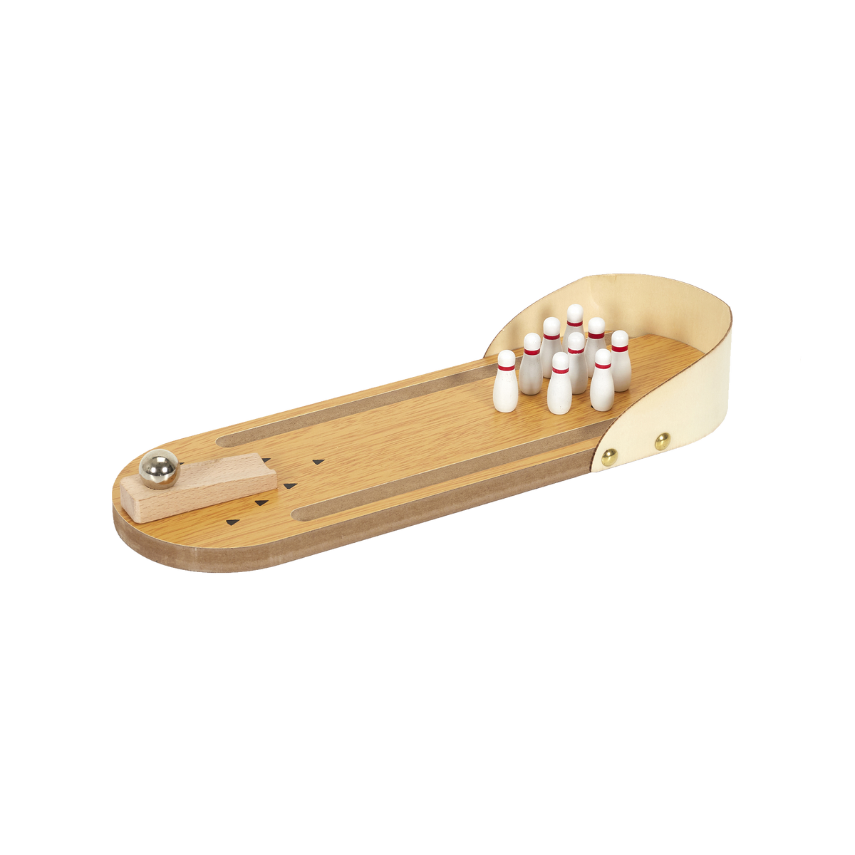 Jeu Bowling de bureau Beige
