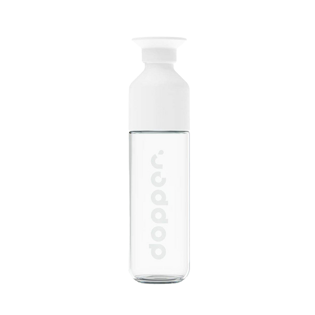Dopper Gourde INSULATED VERRE coloris Blanc/Transparent