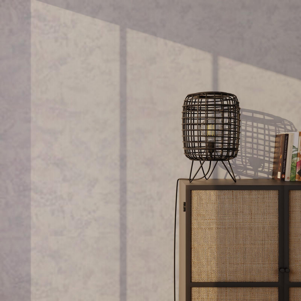 Papier peint intissé Ravenne Gris perle Crépi grésé