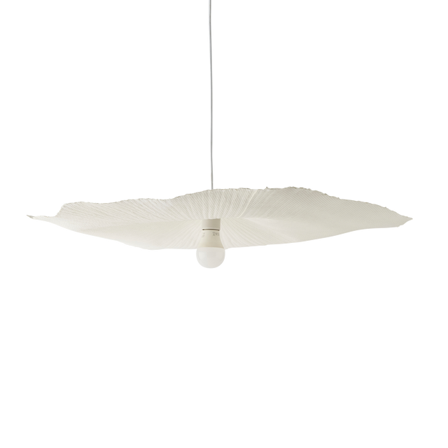 Abat-jour LOUISE coloris blanc 7 x 78 cm diamètre 78 cm