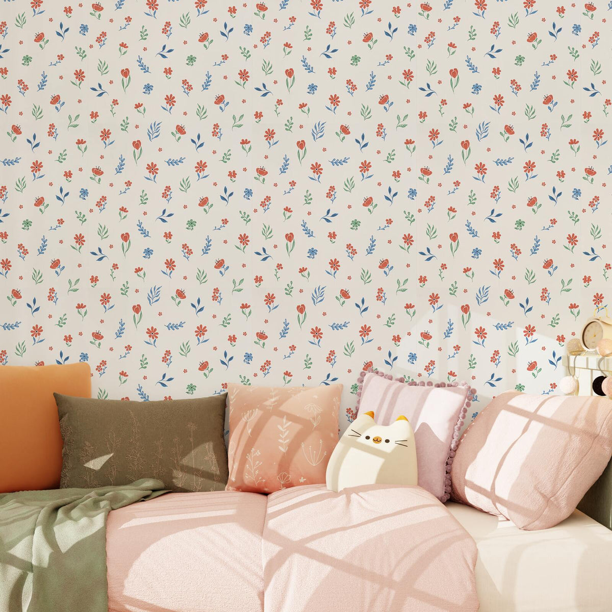 4MURS Papier peint intissé Lyse Multicolore