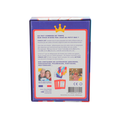 Jeu de société Crack list Multicolore
