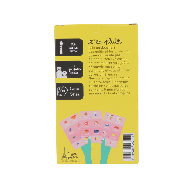 MINUS Jeu de discussion CHACUN SES GOUTS